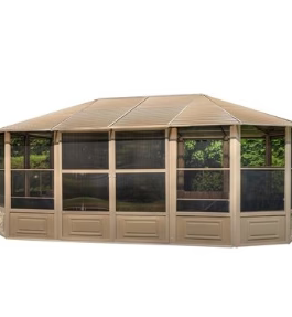 Gazebo Penguin Florence Solarium 12′ x 18′ with Metal Roof