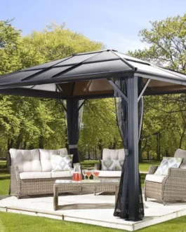 Hard Top Heavy Duty Aluminum Gazebo