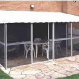 Gazebo Penguin 11′4′′ x 22′7′′ White Add A Room Extruded Aluminum Gazebo A2212