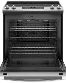 GE ADA 30″ Stainless Steel Slide-In Electric Convection Range With No Preheat Air Fry – JS760SPSS