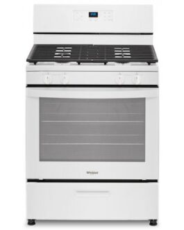 Whirlpool 5.1 Cu. Ft. White Freestanding Gas Range With Broiler Drawer